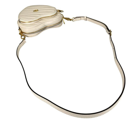 Gucci Heart Chain Shoulder Bag Interlocking White