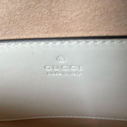 Gucci Heart Chain Shoulder Bag Interlocking White