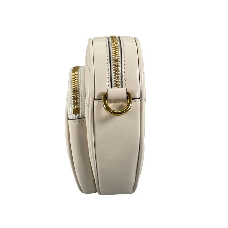 Gucci Heart Chain Shoulder Bag Interlocking White