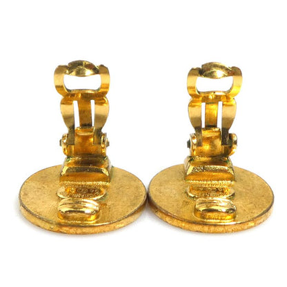 Chanel Earrings Clover Gold