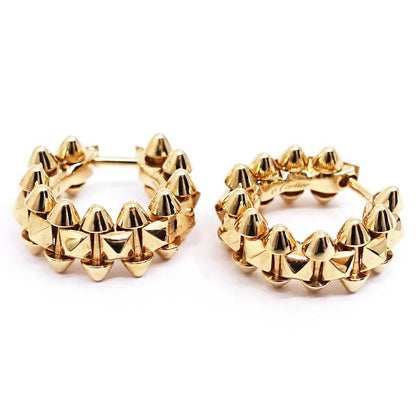 Cartier 18k Pink Gold Clash de Earrings Hoop Mini