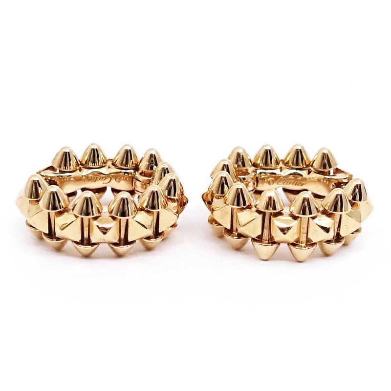 Cartier 18k Pink Gold Clash de Earrings Hoop Mini