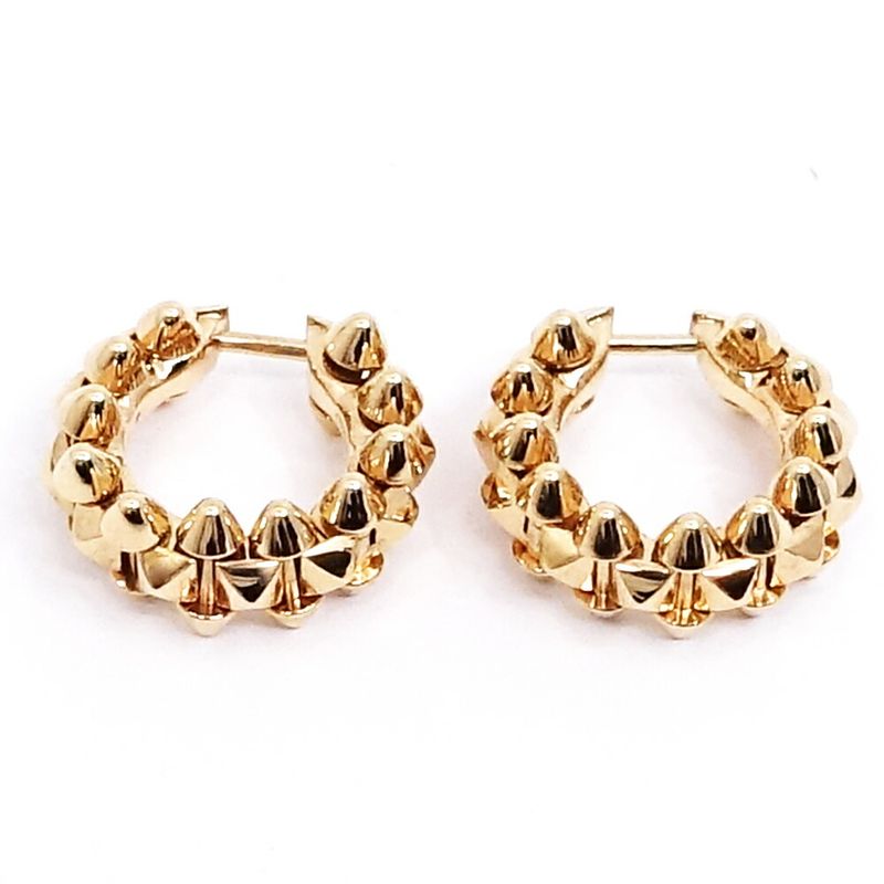 Cartier 18k Pink Gold Clash de Earrings Hoop Mini