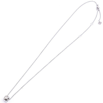 Chanel 18k White Gold Coco Crush Necklace Quilted