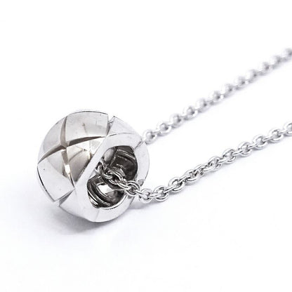 Chanel 18k White Gold Coco Crush Necklace Quilted