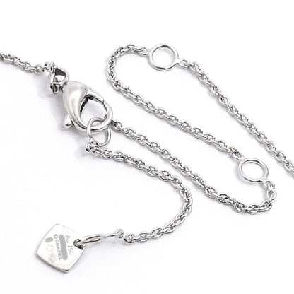 Chanel 18k White Gold Coco Crush Necklace Quilted