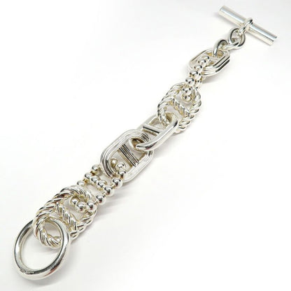 Hermes Bracelet Parade TGM Chaine D'ancre Silver