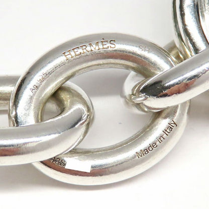 Hermes Bracelet Parade TGM Chaine D'ancre Silver