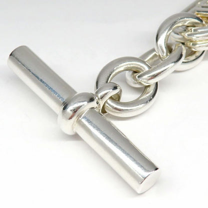 Hermes Bracelet Parade TGM Chaine D'ancre Silver