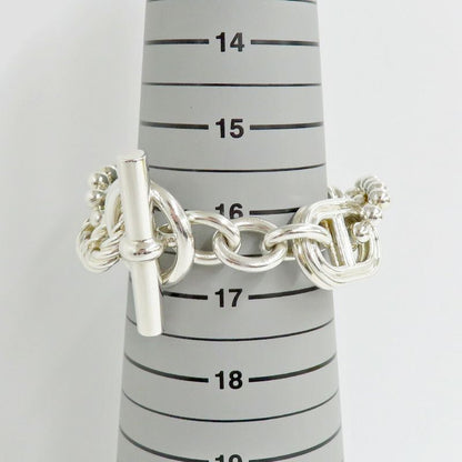 Hermes Bracelet Parade TGM Chaine D'ancre Silver
