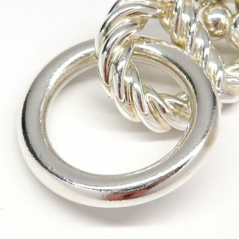 Hermes Bracelet Parade TGM Chaine D'ancre Silver
