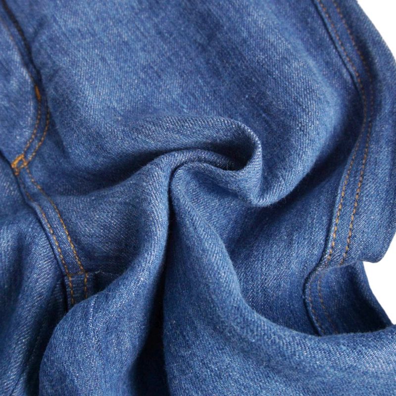 Loewe Pants Fisherman Denim Floral Hem Print Linen