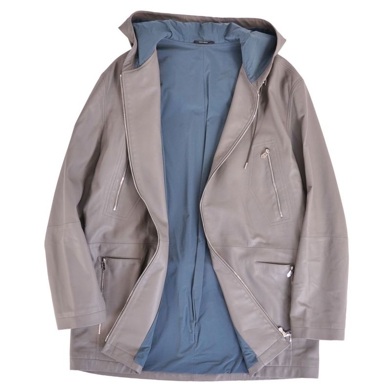 Hermes Jacket Leather Zip Up