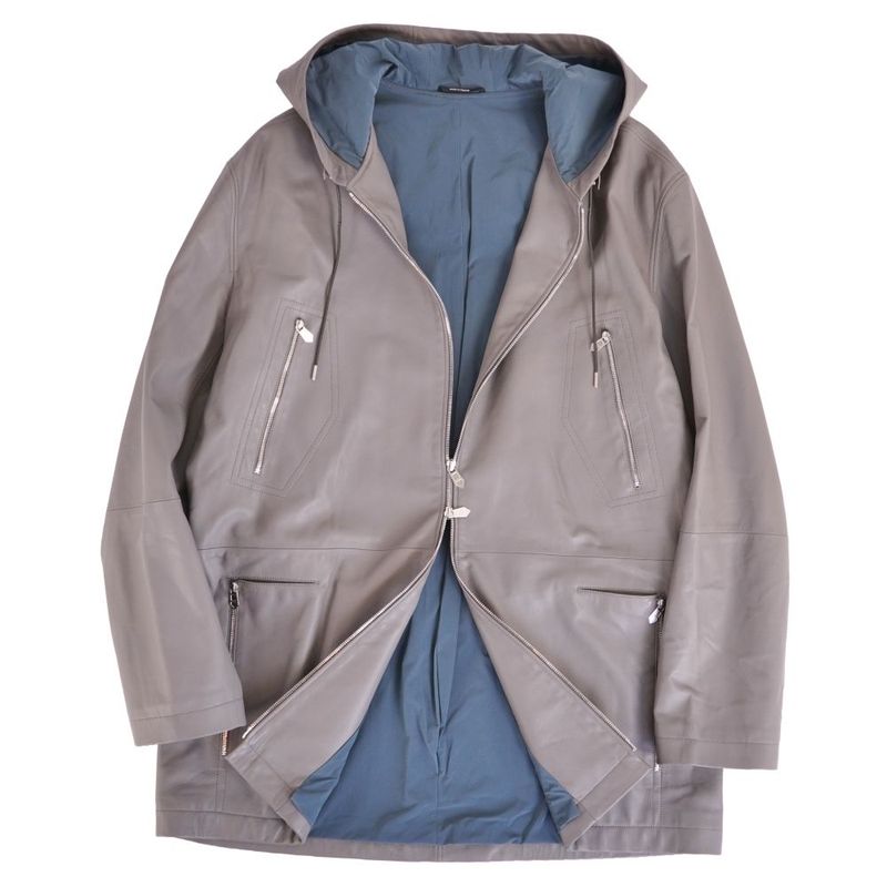 Hermes Jacket Leather Zip Up