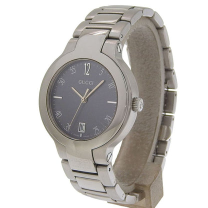 Gucci Stainless Steel Quartz Analog Display Boys Gray Dial Watch