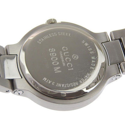 Gucci Stainless Steel Quartz Analog Display Boys Gray Dial Watch