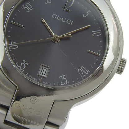 Gucci Stainless Steel Quartz Analog Display Boys Gray Dial Watch