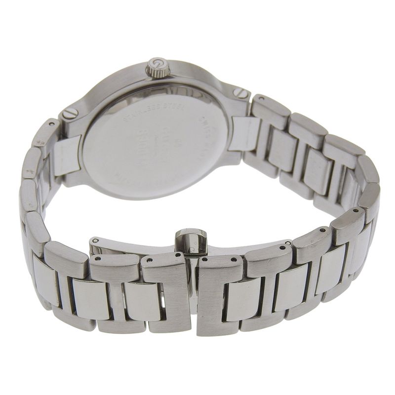 Gucci Stainless Steel Quartz Analog Display Boys Gray Dial Watch