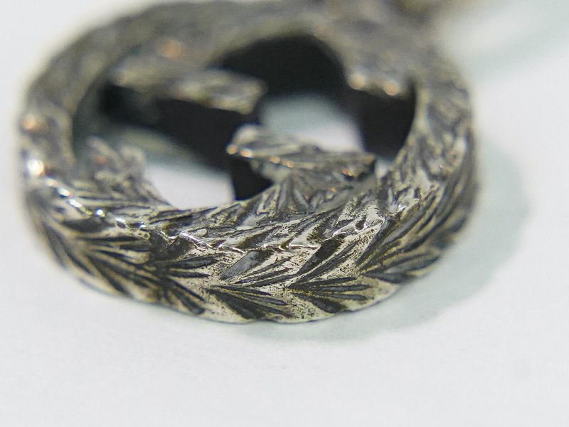 Gucci Icon Interlocking Pendant Top Pen Top Silver