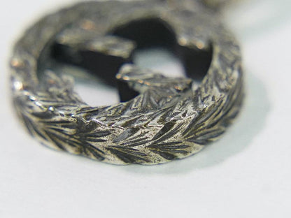 Gucci Icon Interlocking Pendant Top Pen Top Silver