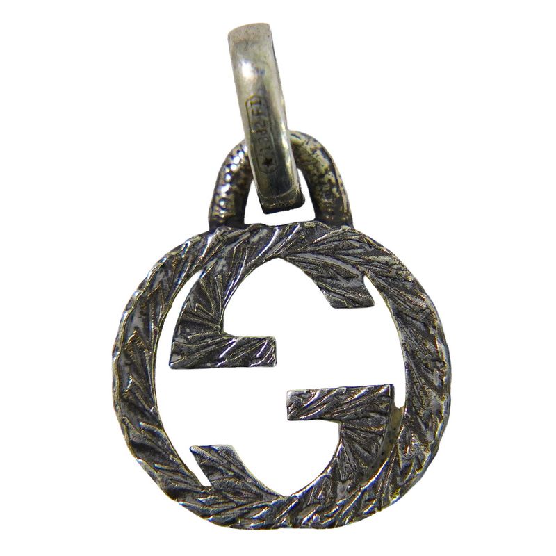 Gucci Icon Interlocking Pendant Top Pen Top Silver