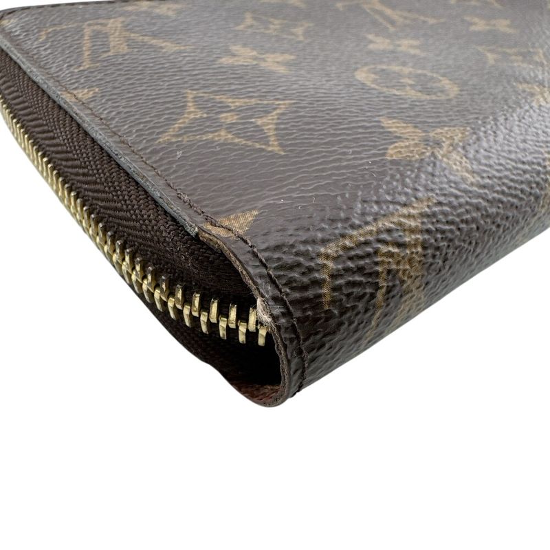 Louis Vuitton Zippy Wallet Monogram Leather Brown