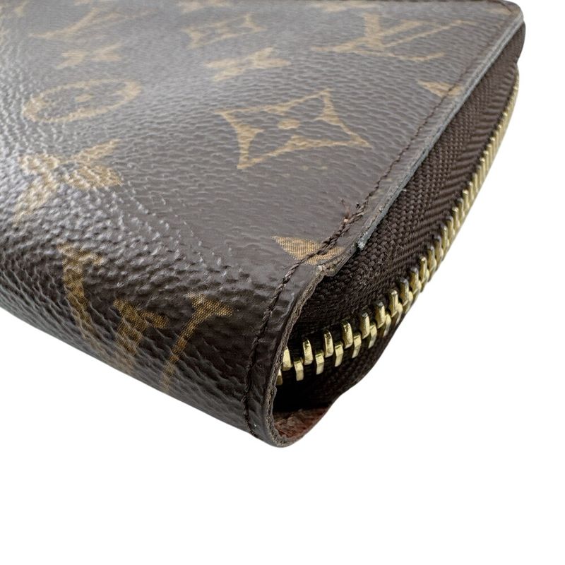 Louis Vuitton Zippy Wallet Monogram Leather Brown