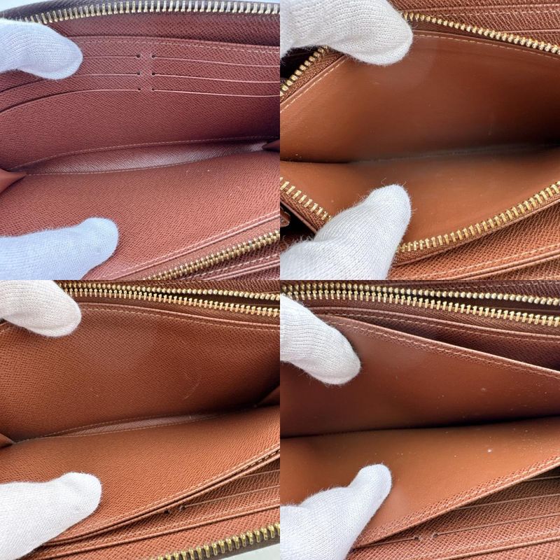Louis Vuitton Zippy Wallet Monogram Leather Brown