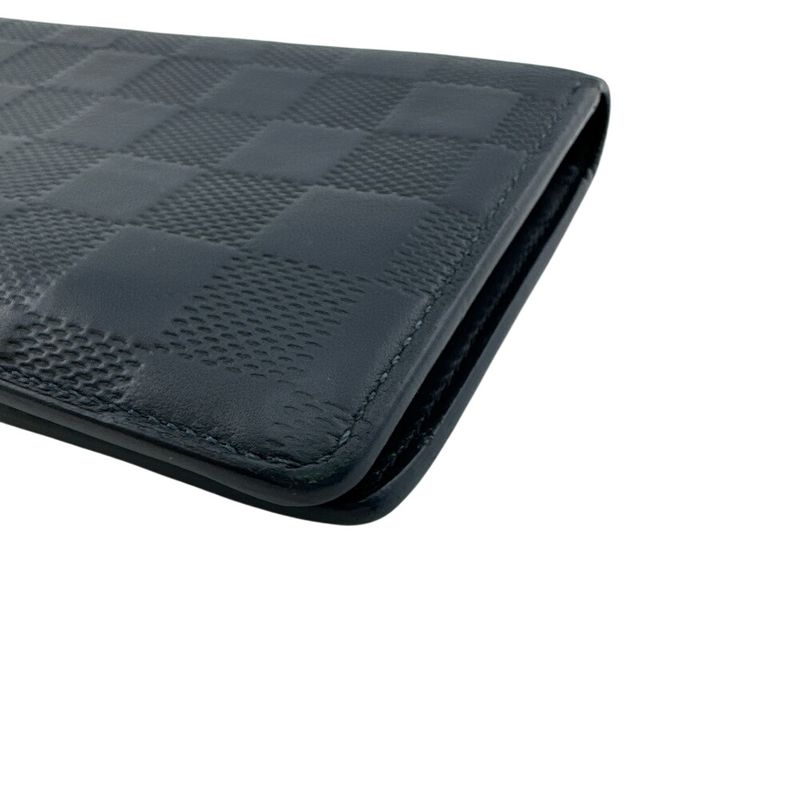 Louis Vuitton Portefeuille Brazza Damier Infini Leather Wallet Navy