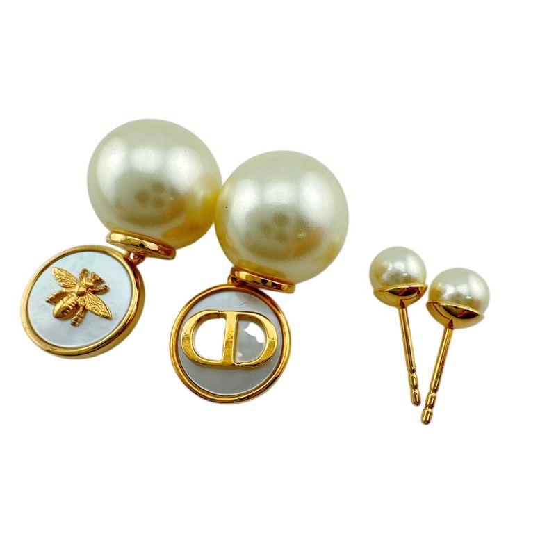 Dior Pearl Bee Cdlogo Tribales Tribal Earrings Gold