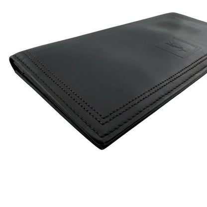 Saint Laurent Yves YSL Bifold Vintage Leather Wallet Black