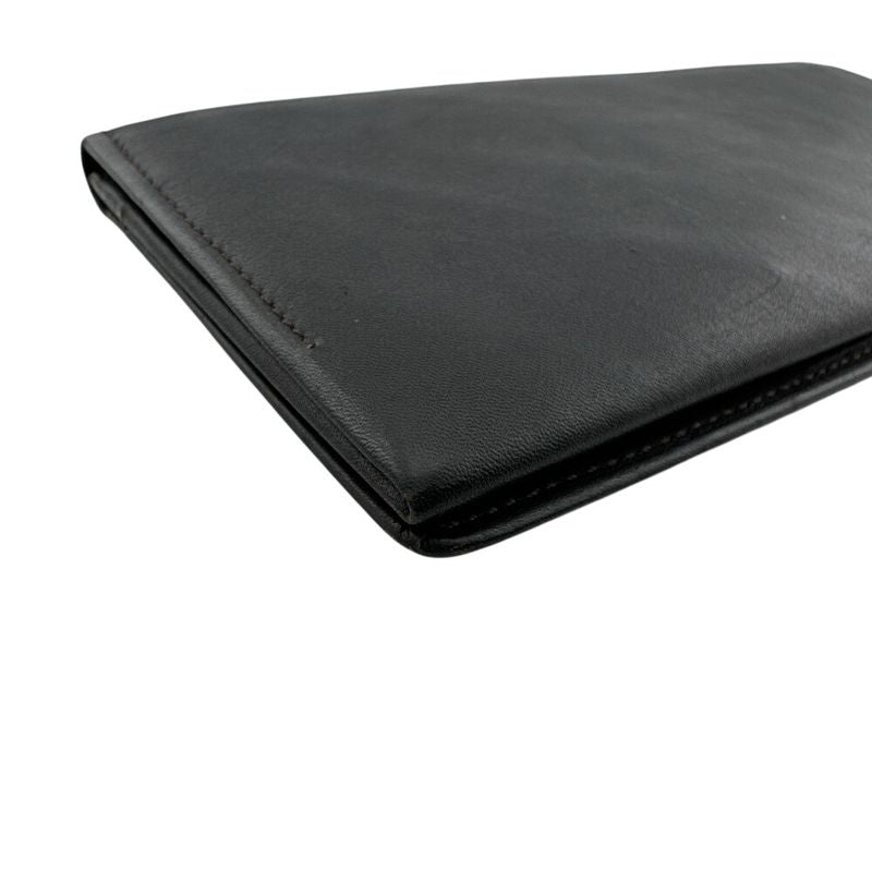 Saint Laurent Yves YSL Bifold Vintage Leather Wallet Black