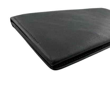 Saint Laurent Yves YSL Bifold Vintage Leather Wallet Black