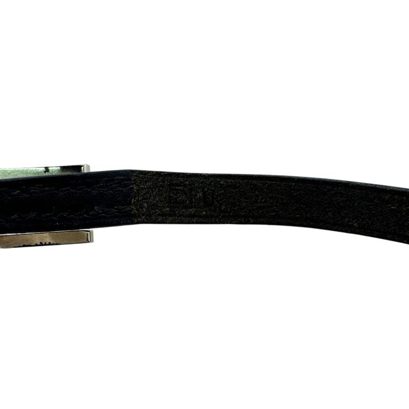 Hermes Bangle Hhardware Behapi Leather Bracelet Black
