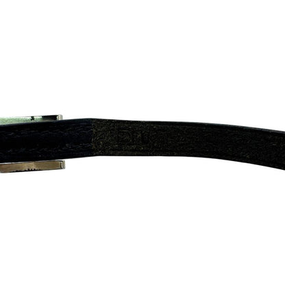 Hermes Bangle Hhardware Behapi Leather Bracelet Black