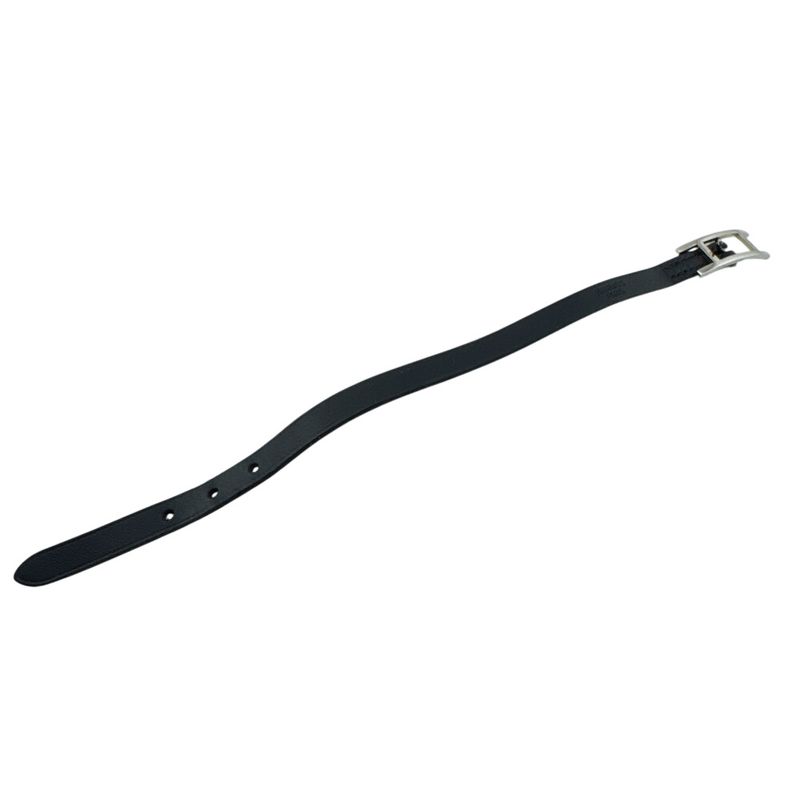 Hermes Bangle Hhardware Behapi Leather Bracelet Black
