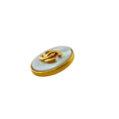 Chanel One Only CC Logo Earrings Gold