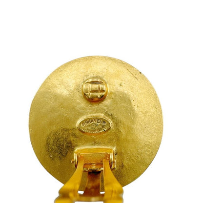 Chanel One Only CC Logo Earrings Gold