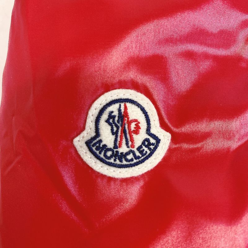Moncler Logo Nylon Scarf Red