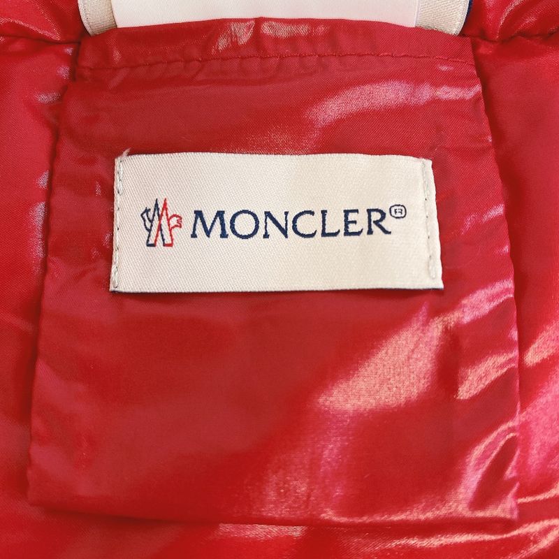 Moncler Logo Nylon Scarf Red