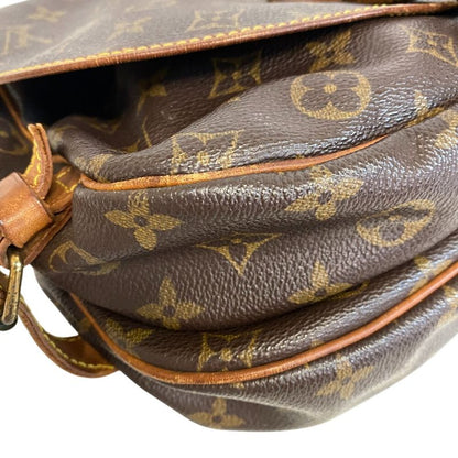 Louis Vuitton Saumur 30 Monogram Leather Shoulder Bag Brown