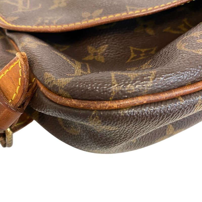 Louis Vuitton Saumur 30 Monogram Leather Shoulder Bag Brown