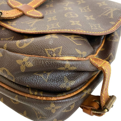 Louis Vuitton Saumur 30 Monogram Leather Shoulder Bag Brown
