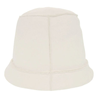 Hermes Bucket Hat 56 Lambskin Mouton White Hat