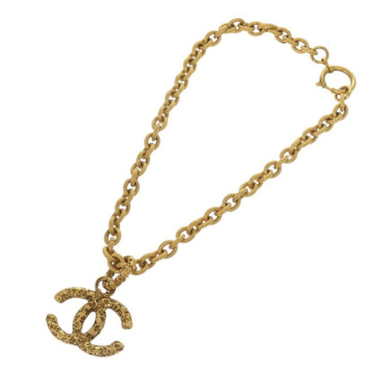 Chanel Lava CC Logo Metal Gold Necklace
