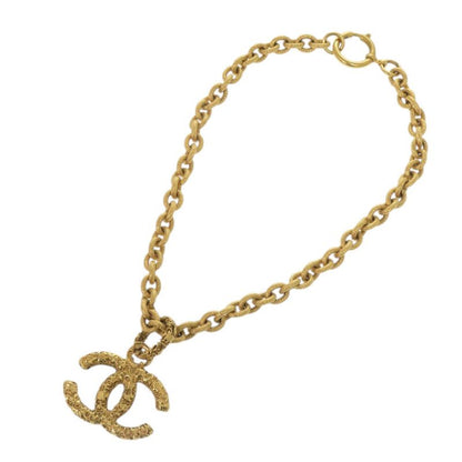 Chanel Lava CC Logo Metal Gold Necklace