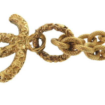 Chanel Lava CC Logo Metal Gold Necklace