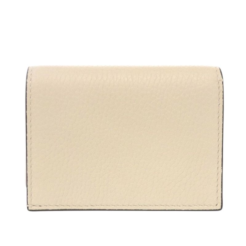 Gucci Animalier Bi Leather Ivory Bifold Wallet