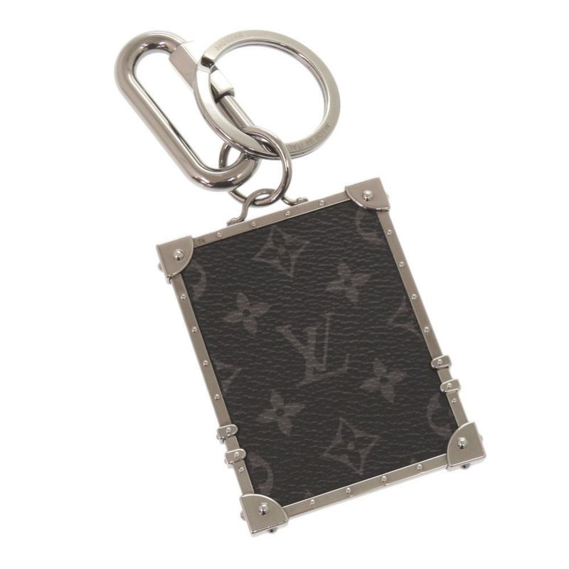Louis Vuitton Porte Cles Mini Trunk Monogram Eclipse Metal Black