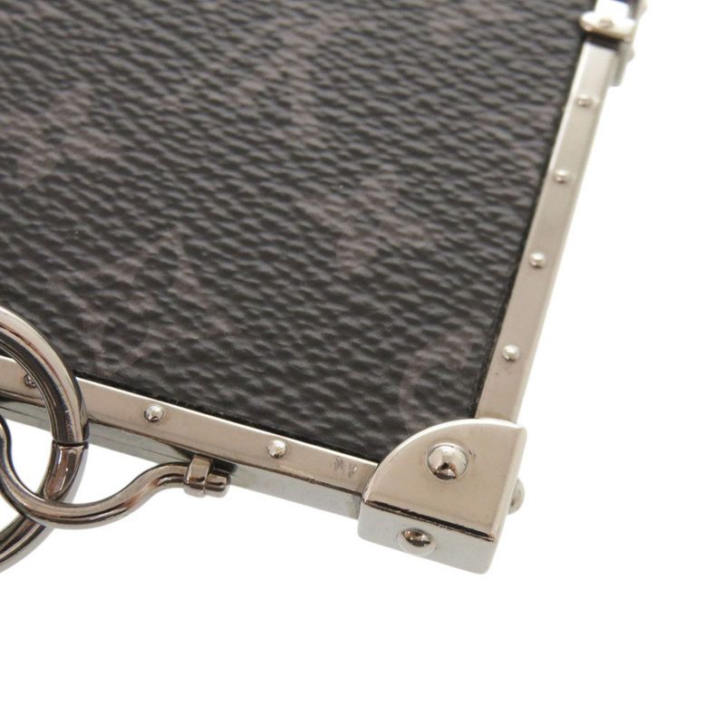 Louis Vuitton Porte Cles Mini Trunk Monogram Eclipse Metal Black